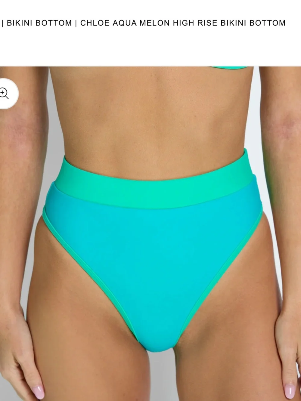 93 Play Street Aqua Melon Bikini Set – Bridget Top & Chloe Bottom | Size M |NWOT